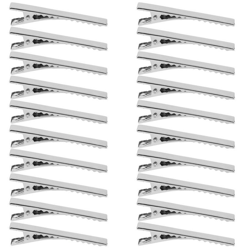 20pcs Hair Clips Barrettes Headwear Stainless Hairdressing Clips Clamp Salon Hairpins Hair Accessories DIY Hair Styling Tools - ebowsos