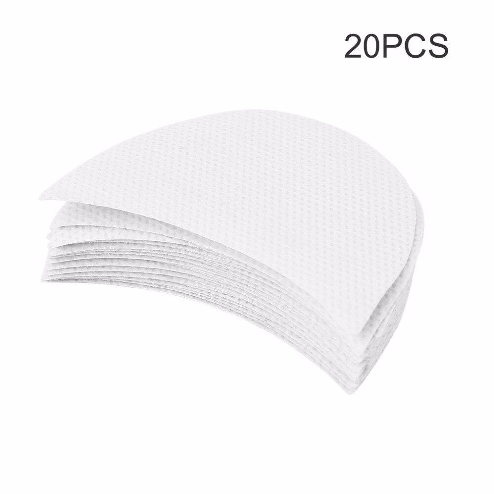20pcs Pro Cotton Eyeshadow Shields Under Eye Patches Disposable Eyelash Extensions Pads Protect Pad Eyes Lips Makeup Tool - ebowsos