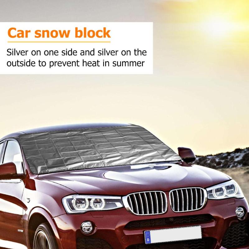 210x120cm Magnetic Car Windscreen Snow Ice Shield Protector Front Rear Windshield Sun Shade Cover Car Windscreen Snow Shield New - ebowsos