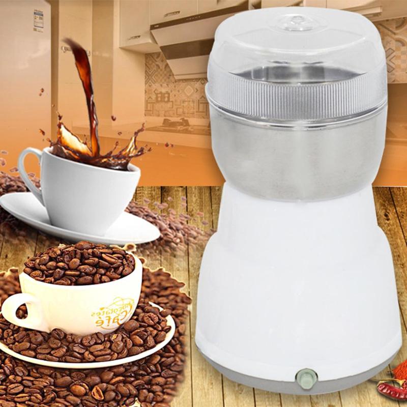 220V Electric Cafe Grinder Multi-functional EU Plug Coffee Grinder Stainless Spices/Nuts/Grains/Coffee Bean Grinding Tool Hot - ebowsos