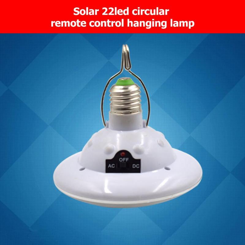 22LED Solar Light Portable Outdoor Camping Tent Remote Control Hanging Lamp Three lighting Modes Intelligent Light Control - ebowsos