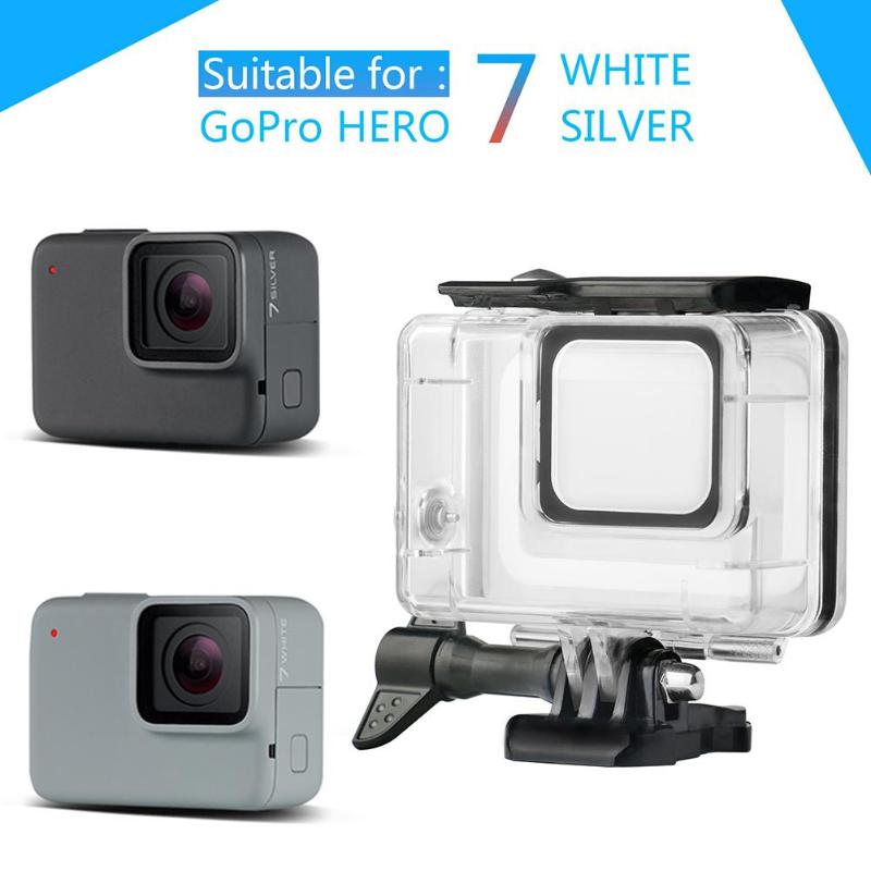 22Pcs Underwater Waterproof Case Camera Diving Mount Anti-fog Insert Screen Protector for Gopro Hero 7 White Silver High Quality - ebowsos