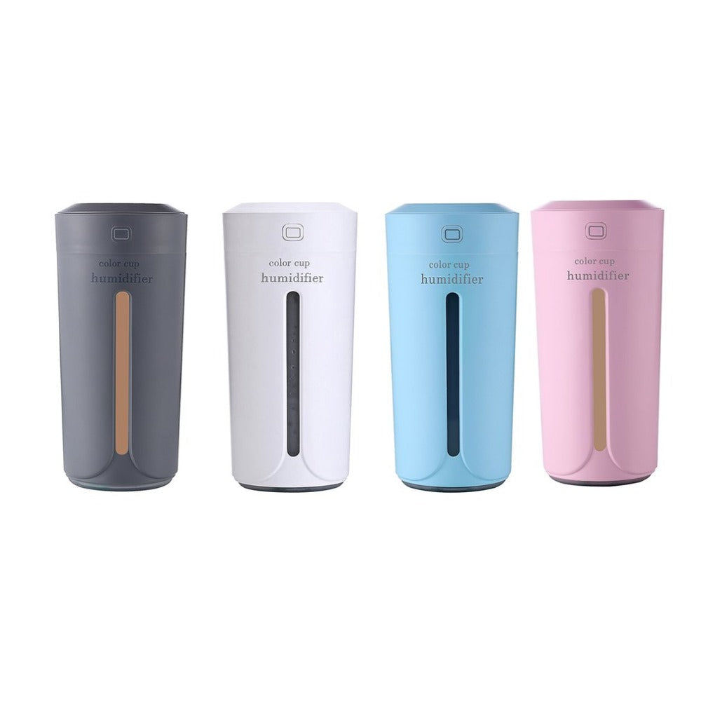 230ml Ultrasonic LED Light Cup Aroma USB Charging Humidifier Air Essential Oil Aroma Diffuser Purifier Atomizer Facial Care Tool - ebowsos