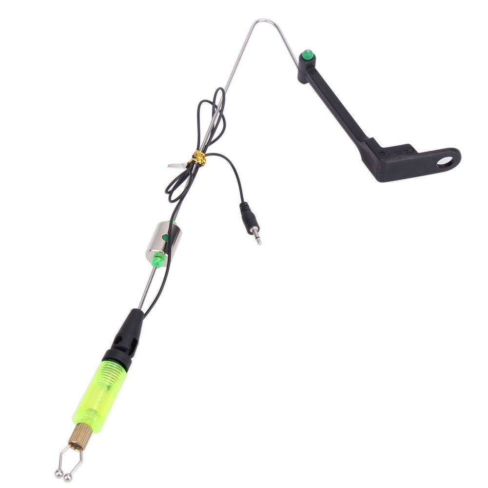 24.5cm/9.6 Fishing Carp Fishing Bite Alarm LED Hanger Swinger Illuminated Indicator Iron Fish Bite Bell Signal Light Fishing Be-ebowsos