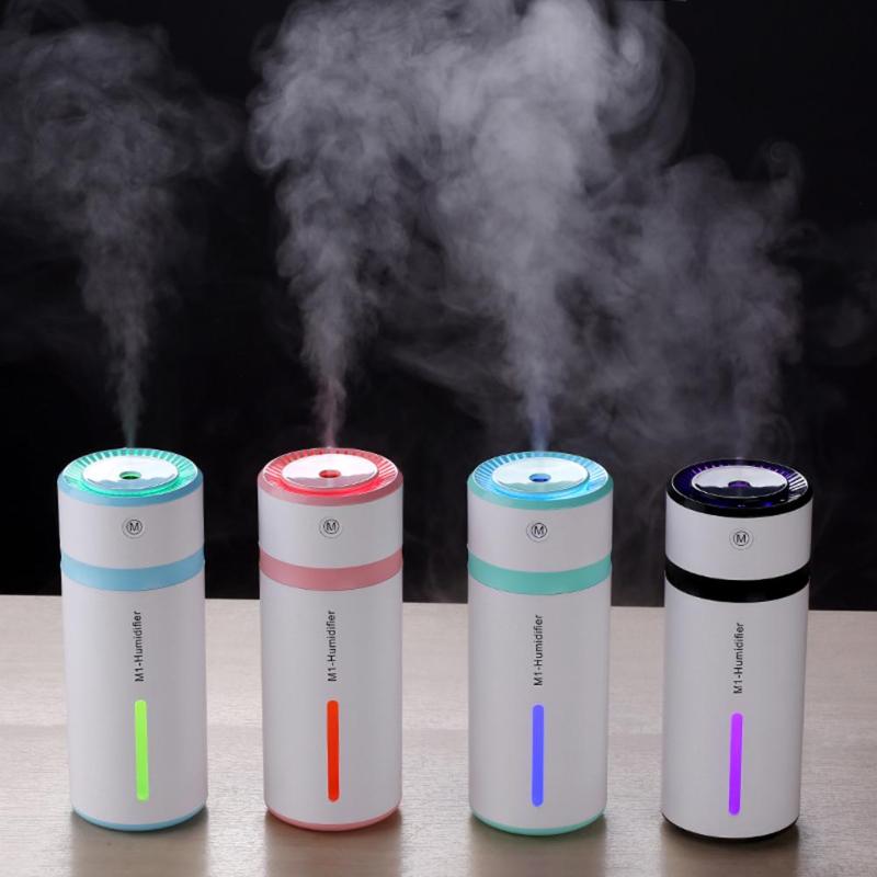 240ML Ultrasonic Air Humidifier Purifier LED Light USB Essential Oil Diffuser Car Purifier Aroma Cooling Mist Maker High Quality - ebowsos