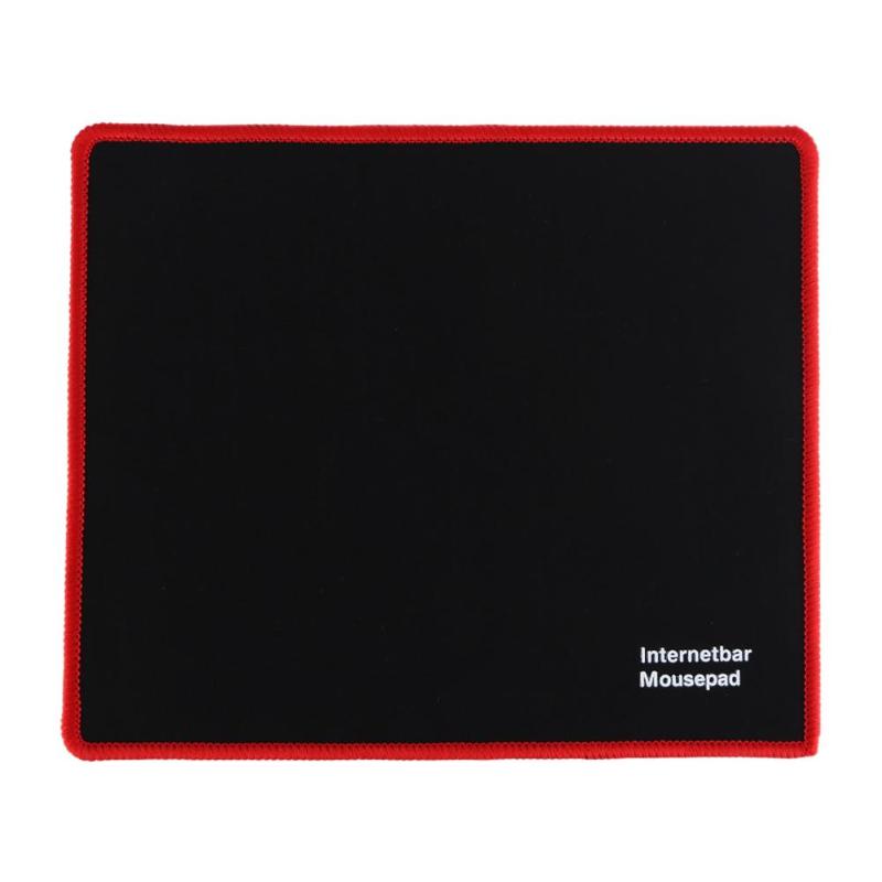 25*21CM Gaming Mouse Pad Black Red Lock Edge Rubber Speed Mouse Mat for PC Laptop Computer Mousepad High Quality Mouse Pads New - ebowsos