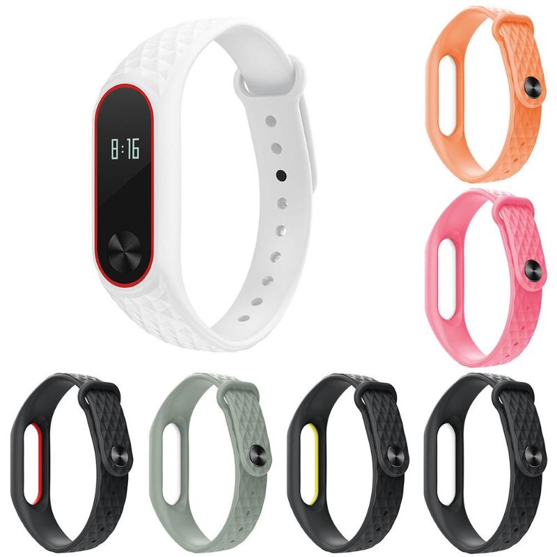 250mm Soft TPU Silicone Bracelet Strap Watch Band Wristband Replacement Smart Band Accessories for Xiaomi Mi Band 2 Smart Watch - ebowsos