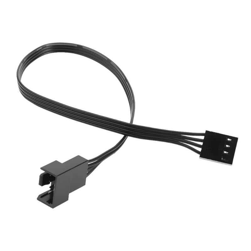 25cm Motherboard 4Pin Female to PWM Fan 4Pin Male Power Adapter Splitter Extension Cable Wire Cord Fan Cable High Quality - ebowsos