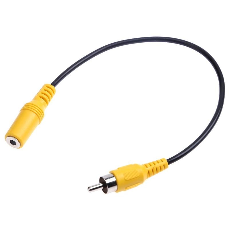 27cm Audio Cables 3.5mm Female Audio Port to RCA Male Plug Adapter Connector Cable Wire - ebowsos
