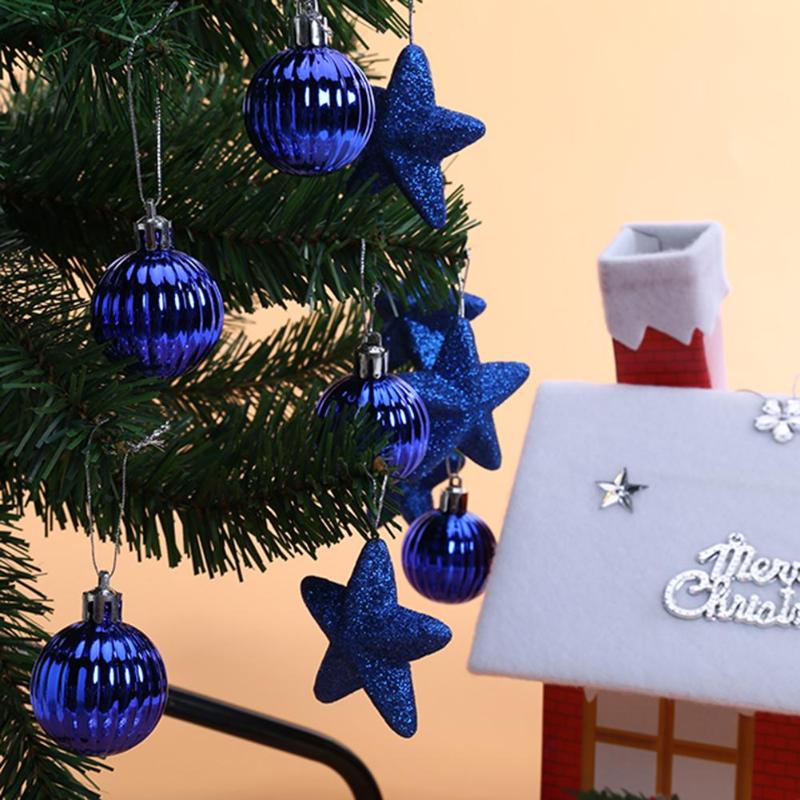 28pcs Christmas Decorative Pendant Christmas Strap Set Box - ebowsos
