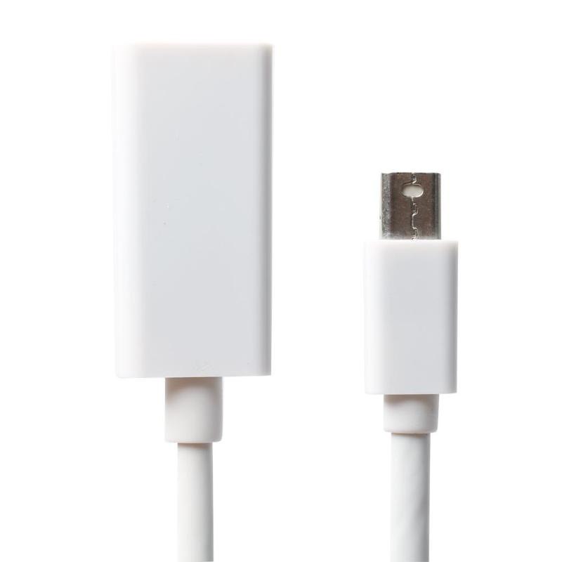 2PCS 20CM Mini Display Port Male Thunderbolt DP To HDMI Female Adapter Cable For MacBook Air Pro iMac Mac Surface Pro - ebowsos