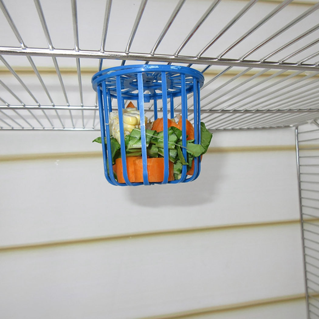 2PCS Creative Multi-Purpose Cage Hanging Toys Bird Fruit Vegetable Feeder Basket Parrot Feeder Pet Feeding Supplies Dropshipping-ebowsos