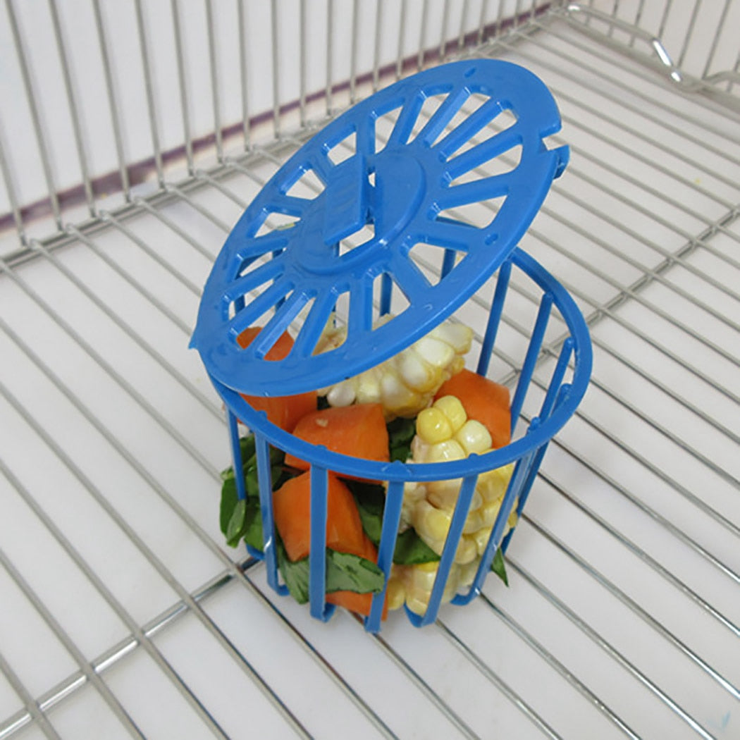 2PCS Creative Multi-Purpose Cage Hanging Toys Bird Fruit Vegetable Feeder Basket Parrot Feeder Pet Feeding Supplies Dropshipping-ebowsos