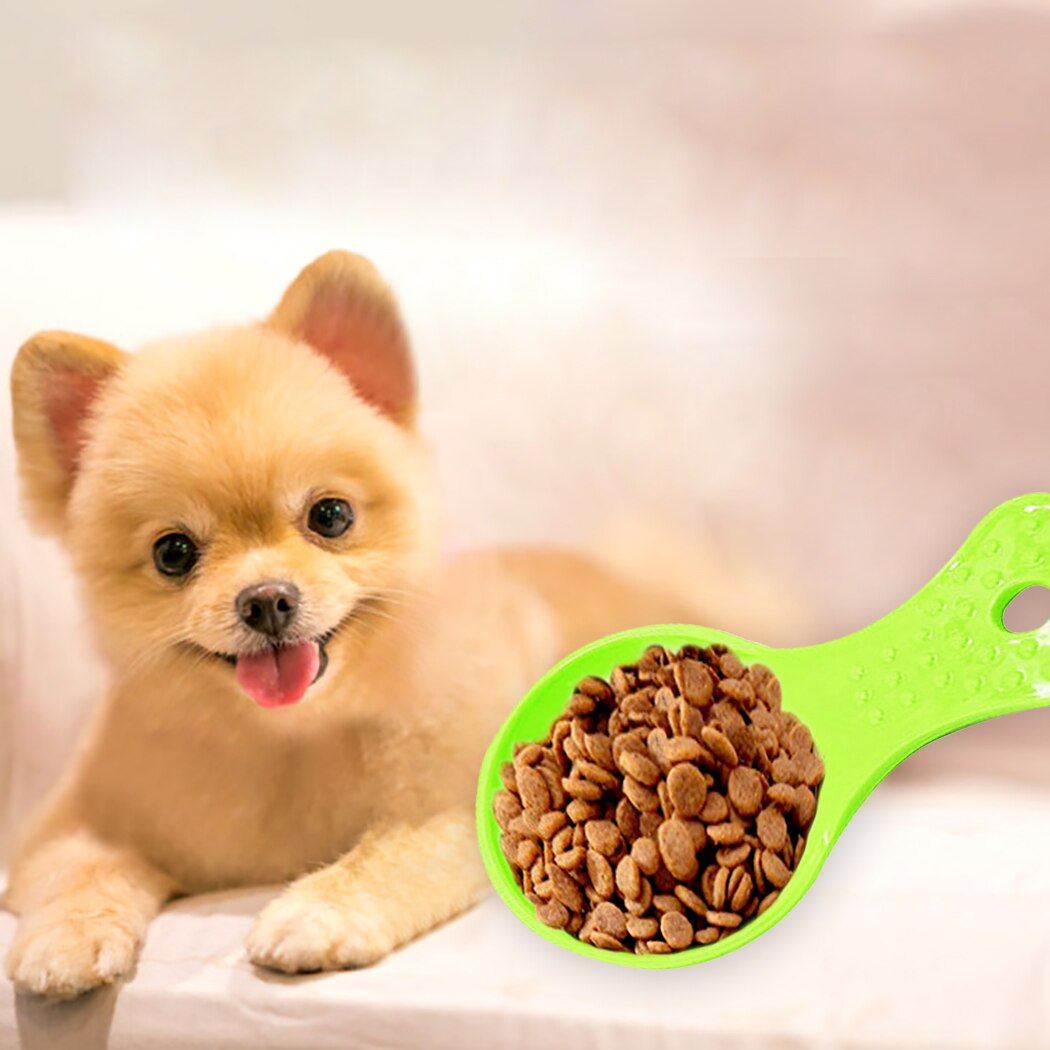 2PCS Pet Food Scoop Environmentally Friendly And Durable Plastic Creative Assorted Dog Food Spoon Pet Feeding Supplies-ebowsos