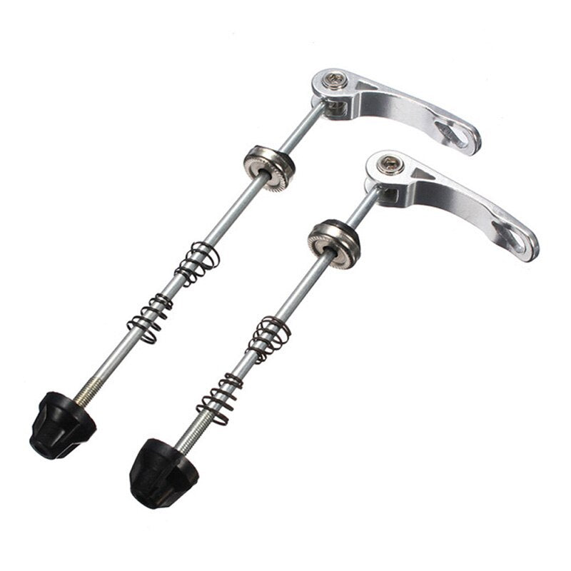 2Pcs Aluminium Alloy Bicycle Quick Release Wheel Hub Skewers Mountain Road Bike Front&Rear Skewer Bolt Lever Axle Bicycle Tools-ebowsos