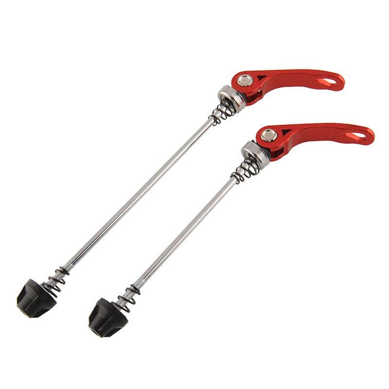 2Pcs Aluminium Alloy Bicycle Quick Release Wheel Hub Skewers Mountain Road Bike Front&Rear Skewer Bolt Lever Axle Bicycle Tools-ebowsos