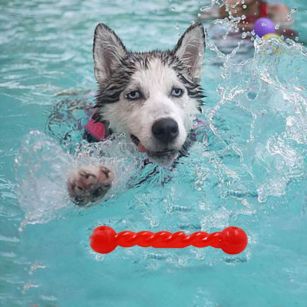 2Pcs Dog Molars Torsion Bar Bite-Resistant Toy Dog Universal Golden Hair Training Interactive Floating Water Toy Pet Supplies-ebowsos
