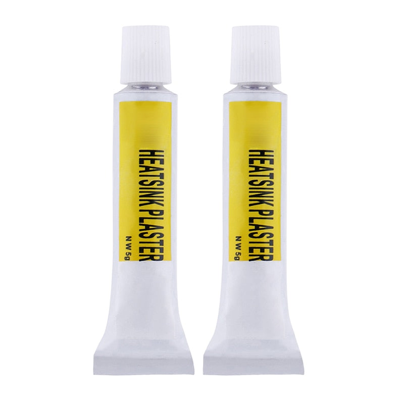 2Pcs Heatsink Plaster Thermal Silicone Adhesive Cooling Paste Strong Adhesive Compound Glue For Heat Sink Sticky High Quality - ebowsos