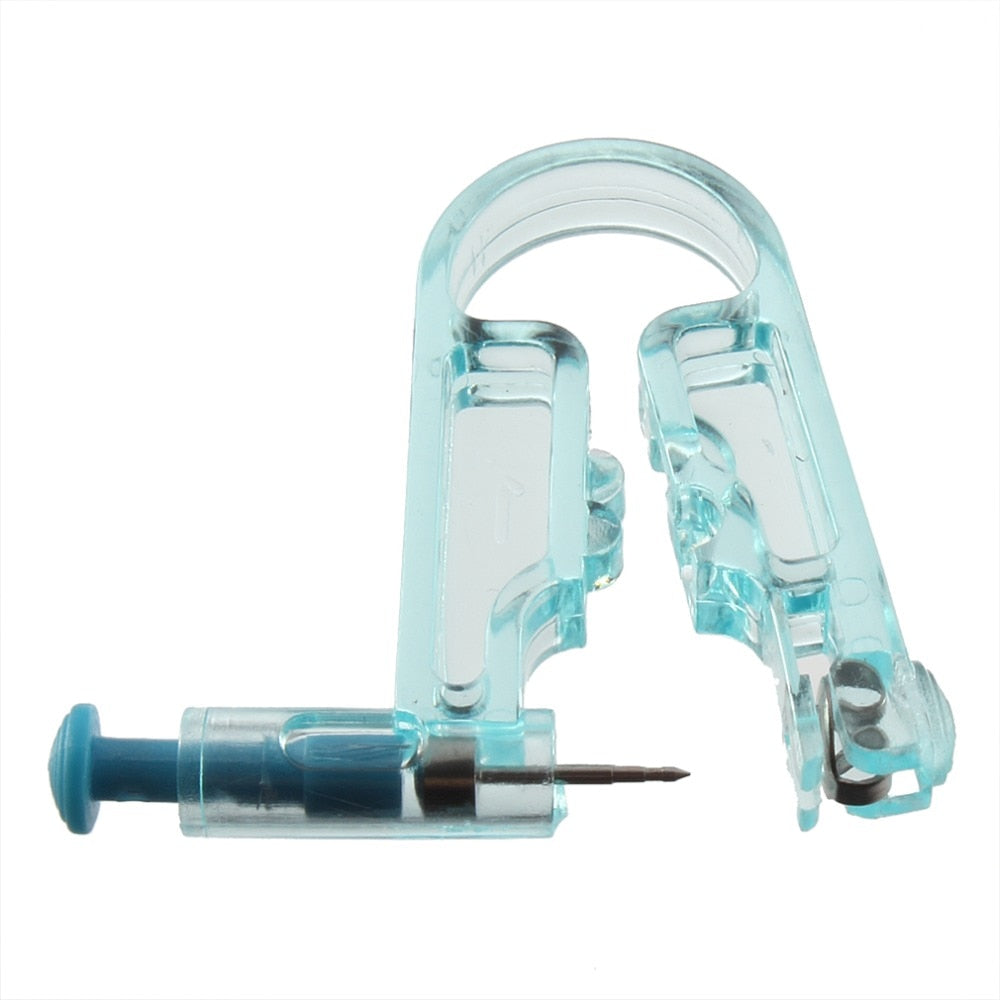 2Pcs Medical Standard Piercing Tool Sterilised Ear Studs Piercing Gun Kit Body Piercing Gun with Alcohol wipes Ear Piercing Gun - ebowsos