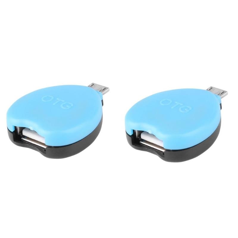 2Pcs Micro USB Male to USB 2.0 Adapter OTG Converter For Android Tablet Phone High Quality OTG Adapter New Arrival - ebowsos