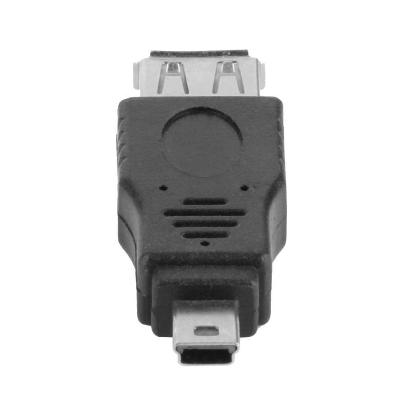 2Pcs Mini USB 5P Male to USB Female Transfer Data Sync OTG Adapter Converter Connector for Phone Tablet PC High Quality Adapter - ebowsos