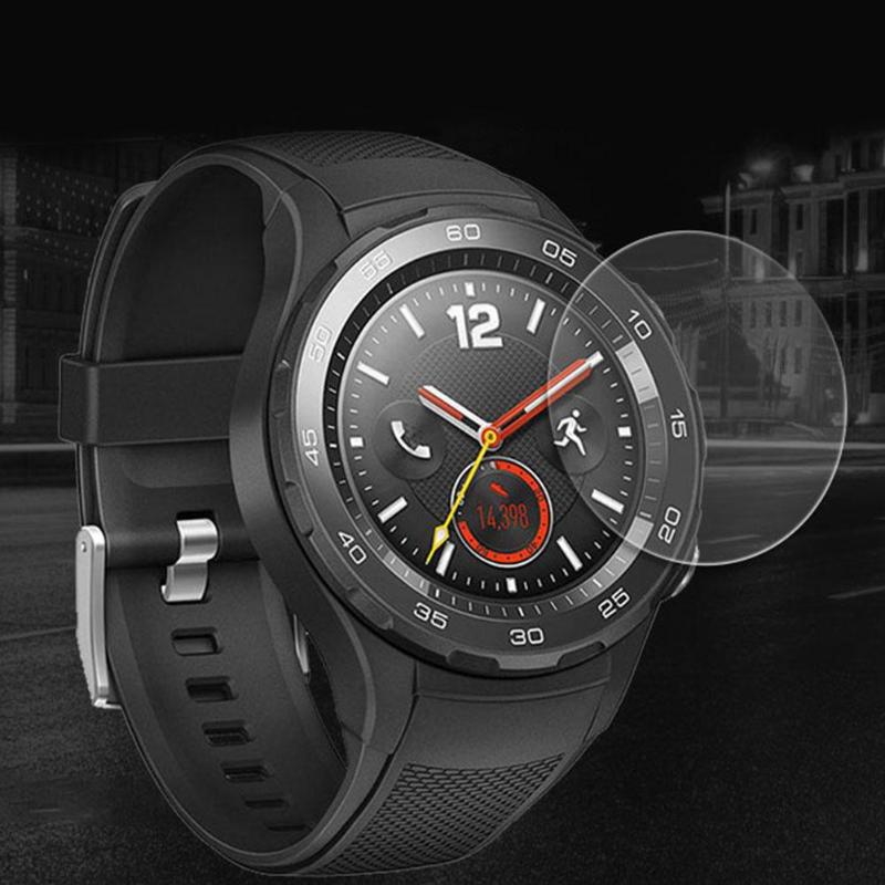 2Pcs Tempered Glass Protective Films Clear Guard Full Screen Protector Cover for Huawei Watch 2 High Quality Protective Cover - ebowsos
