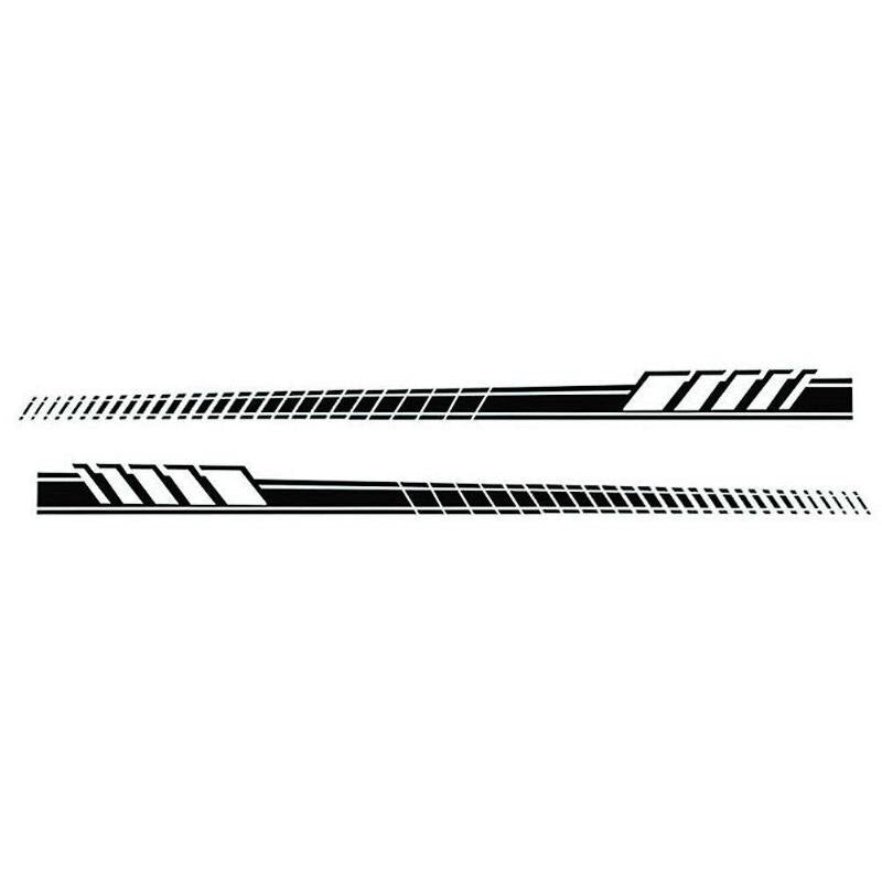 2Pcs/set Car Auto Body Stickers Long Stripe Side Skirt Decoration Vinyl Decals Car Side Skirt Decor Stickers And Decals Hot Sale - ebowsos