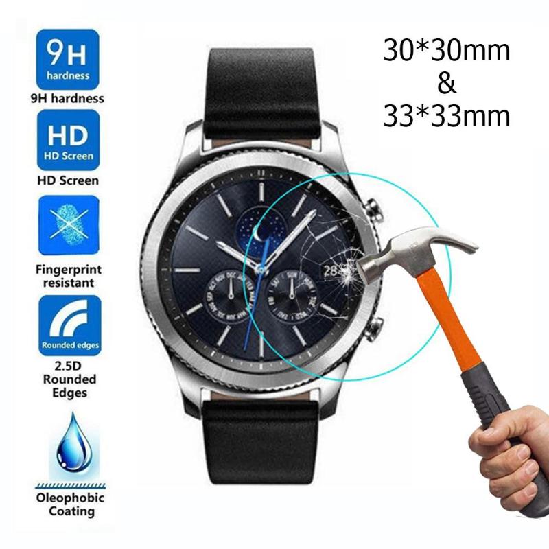2Pcs/set Transparent Tempered Glass Screen Protector Films for Samsung Galaxy Watch 42mm/46mm Screen Protector Protective New - ebowsos