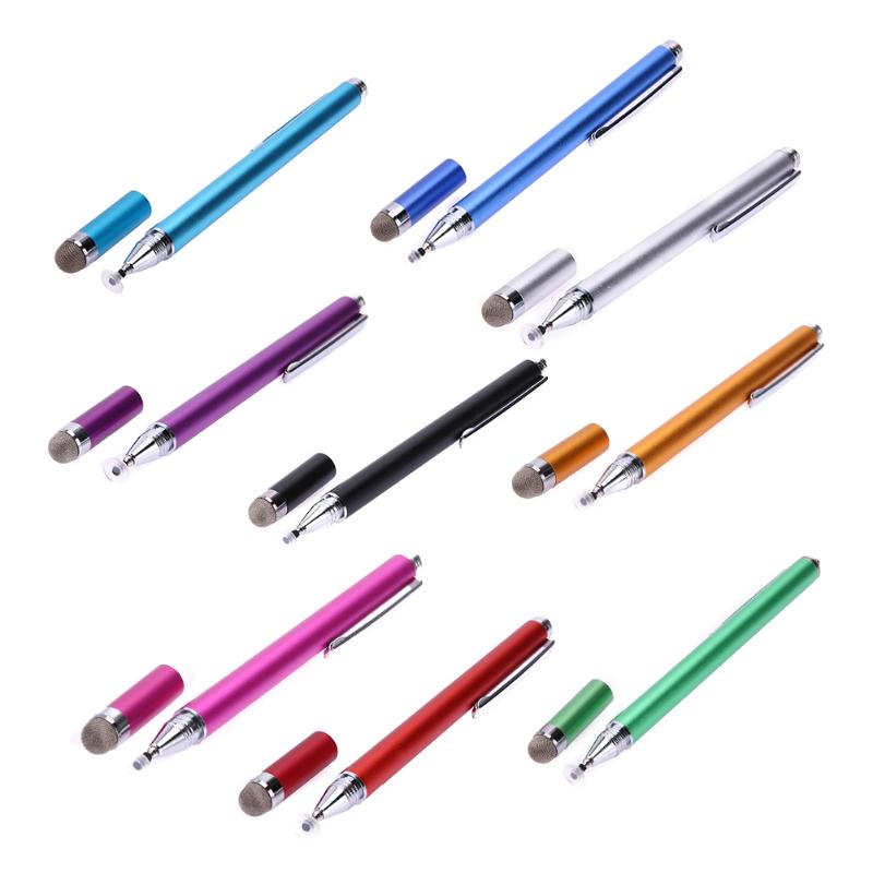 2in1 Capacitive Pen Touch Screen Drawing Pen Stylus with Conductive Touch Sucker Microfiber Touch Head for Tablet PC Smart Phone - ebowsos