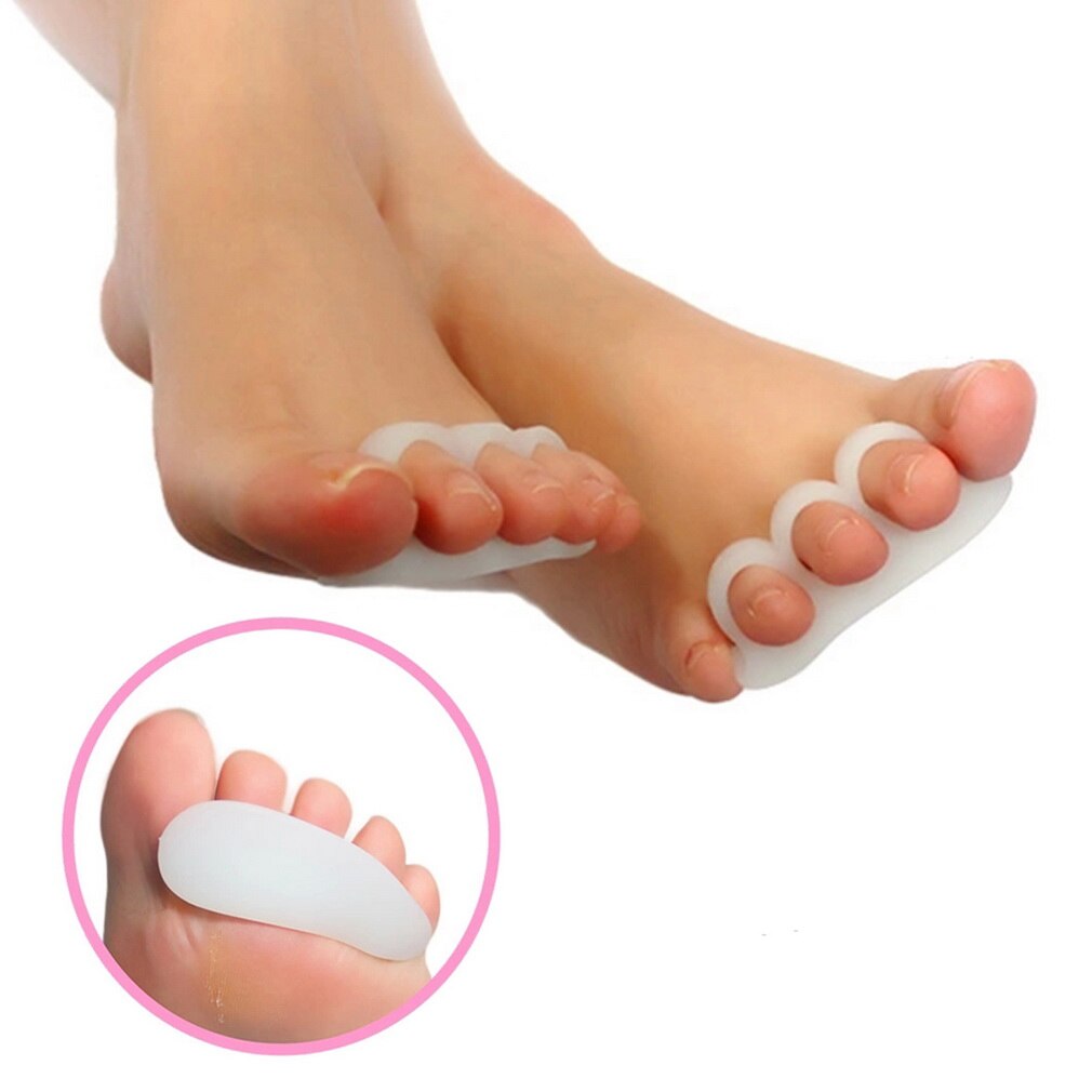 2pcs/1pair Gel Toe Separators Stretchers Alignment Overlapping Toes Hammer Orthopedic Cushion Feet Care Shoes Insoles corrector - ebowsos