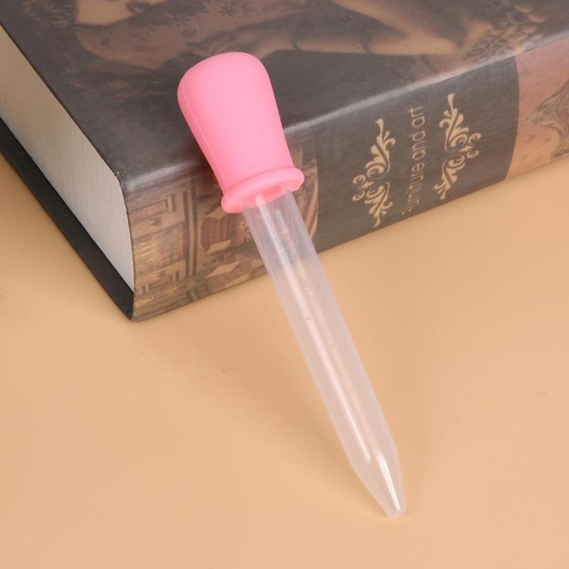 2pcs 5ml Baby Feeding Utensils Toddler Kids Silicone Plastic Squeeze Medicine Feeders Liquid Eye Pipette Dropper Dispenser E1 - ebowsos