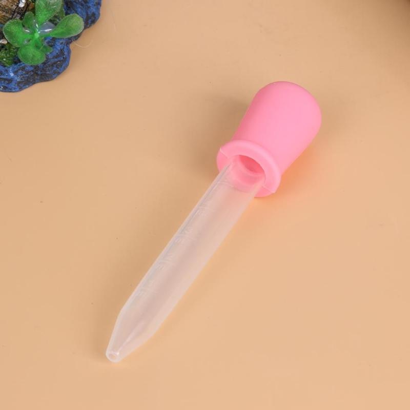 2pcs 5ml Baby Feeding Utensils Toddler Kids Silicone Plastic Squeeze Medicine Feeders Liquid Eye Pipette Dropper Dispenser E1 - ebowsos