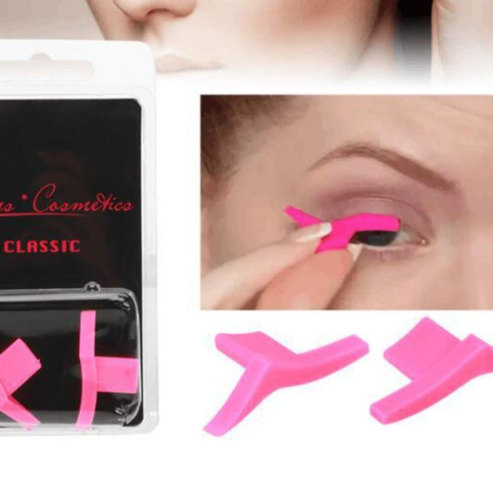 2pcs Eyeliner Mold Wings Seal Stamps Easy To Wear Eyes Wing Liquid Eye Liner Tools Maquiagem Beauty Portable Cosmetic Delineador - ebowsos
