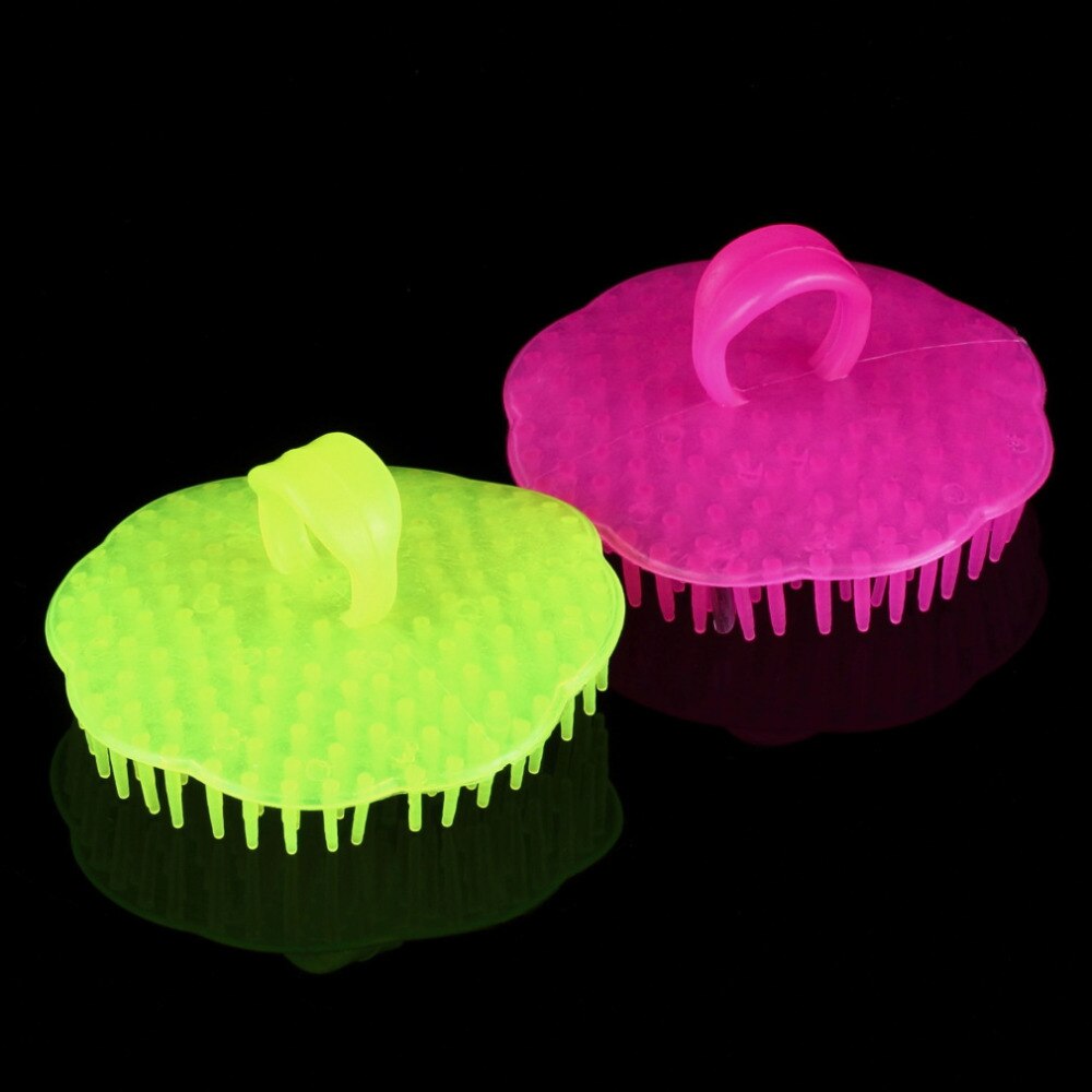 2pcs Hair Shampoo Head Scalp Body Massage Massager Brush Comb Bath Relax Cleaning Promotion wholesale Dropshipping - ebowsos