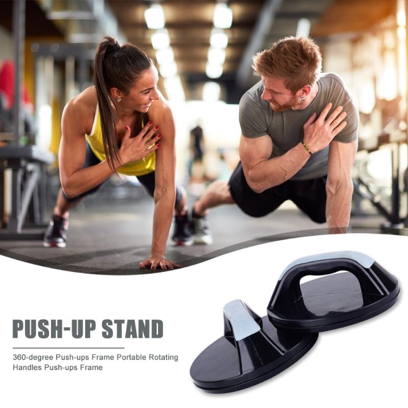 2pcs Push-up Bars Excellent Craftsmanship Well Durability 360 Rotating Handle Push Up Stands Home Gym Fitness Equipment-ebowsos