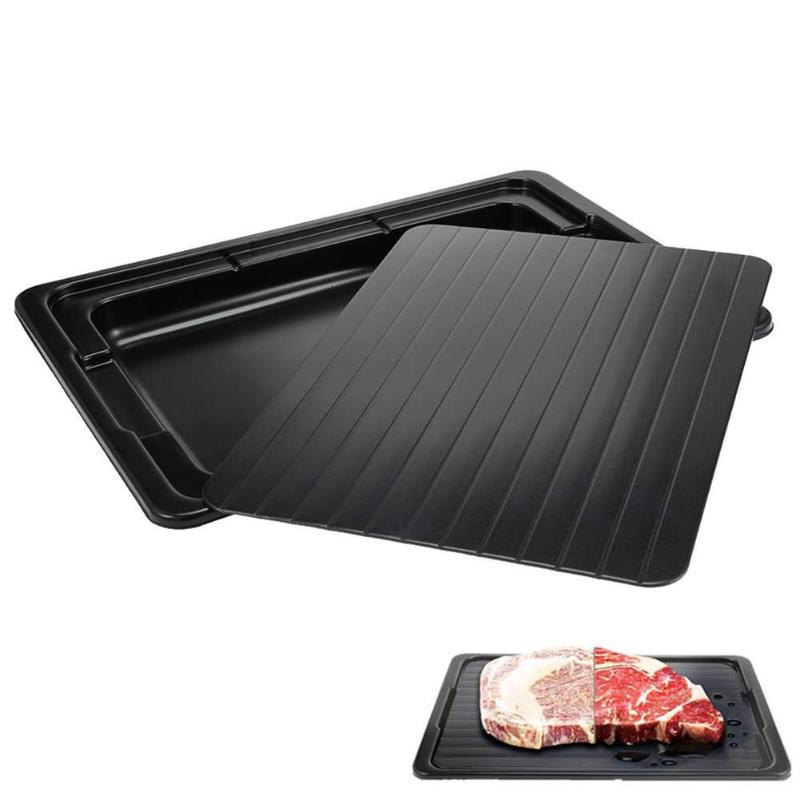 2pcs/Set Fast Defrosting Tray Thaw Frozen Board Practical Food Meat Quick Defrost Plate Home Furnishing Essential Supplies - ebowsos