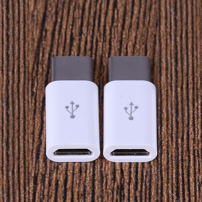 2pcs/Set Type-C Male to micro USB Female Converters Charging Data Transfer USB 3.1 Adapter for Android Devices - ebowsos