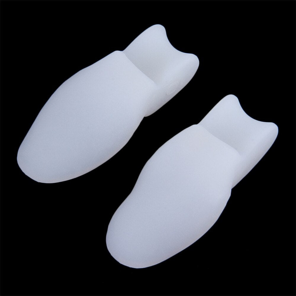2pcs Silicone Gel Foot Pad Stretch Corrector Alignment Toe Bone Insole Drop Shipping - ebowsos