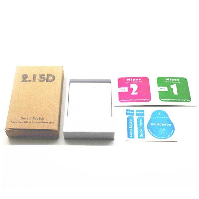 2pcs/lot 9H Ultra Thin Real Tempered Glass Screen Protector for LG G Watch R W110 Urbane W150 Smart Watch Tracker Premium Film - ebowsos