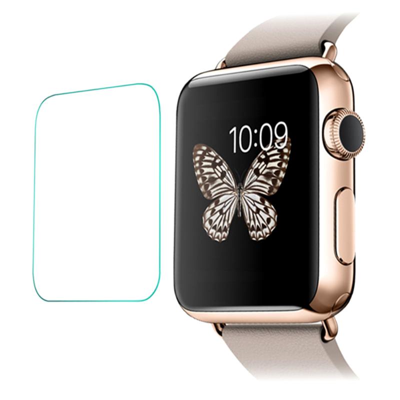 2pcs/set Transparent Tempered Glass Film Screen Protector Watch Screen Protection Film  for Apple Watch iWatch (38/42mm) New - ebowsos