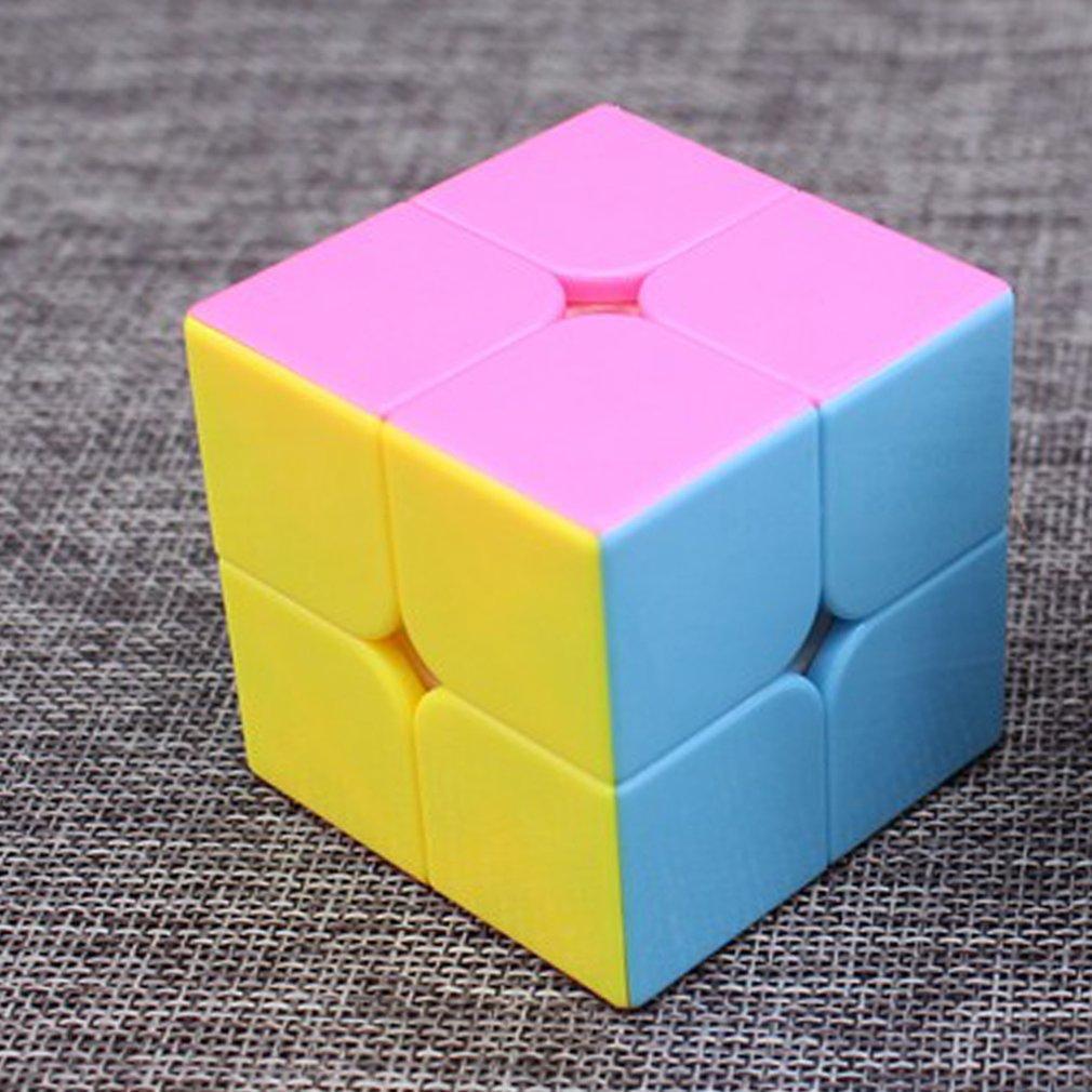 2x2x2 Mini Cube Intelligence Stickerless Speed Puzzle Magic Cube Smooth Twist-ebowsos