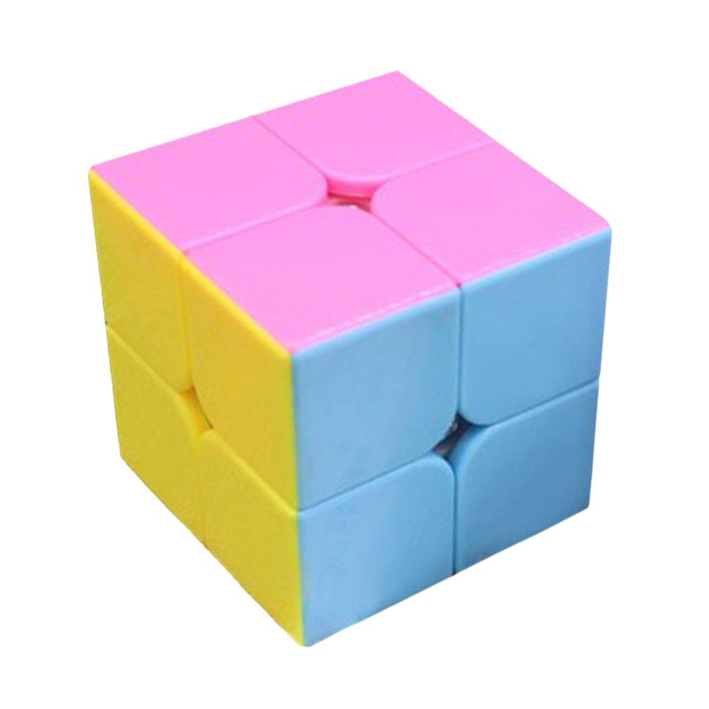 2x2x2 Mini Cube Intelligence Stickerless Speed Puzzle Magic Cube Smooth Twist-ebowsos