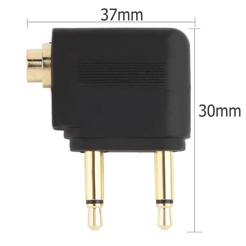 3.5mm Jack Airline Airplane Earphone Headphone Headset Audio Connector Plug Adapter for Airplane Travel Headphone High Quality - ebowsos