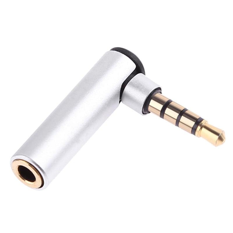 3.5mm Male to Female 90 Degree Right Angled Adapter Audio Microphone Plug Jack Converter Aux Cable Stereo Plug phone Connector - ebowsos
