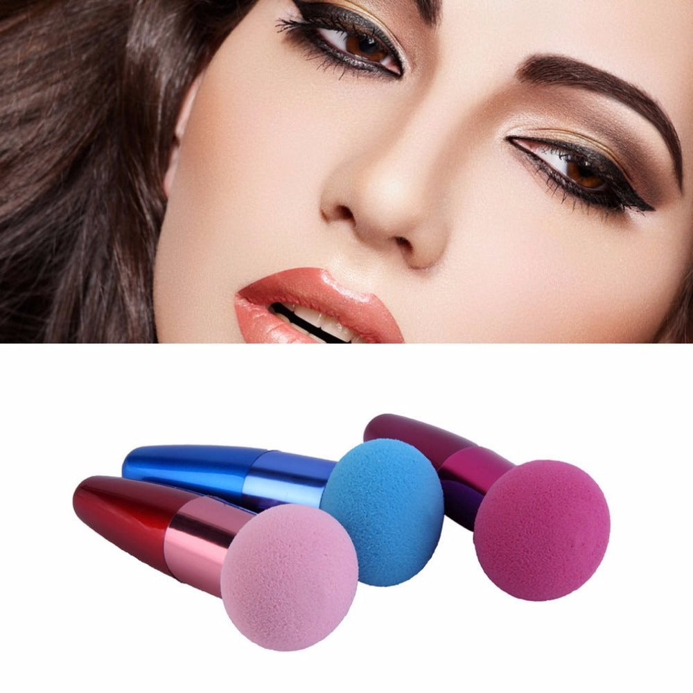 3 Colors Beauty Professional Cosmetic Puff Makeup Sponge Puff Blending Smooth Round Shaped Powder Puff 2017 Makeup Tool - ebowsos