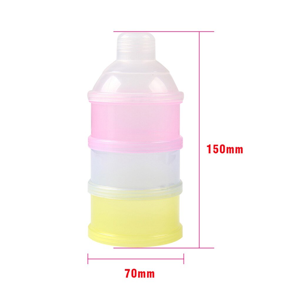 3 Layer Milk Powder Dispenser Box Case Stackable Formula Sugar Box BPA Free-ebowsos