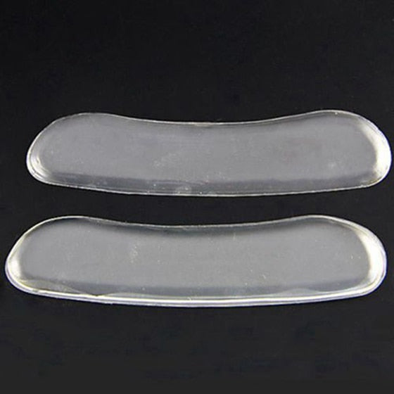 3 Pairs Silicone Back Heel Liner Gel Cushion Pads Insole High Dance Shoes Grip JP Insoles - ebowsos