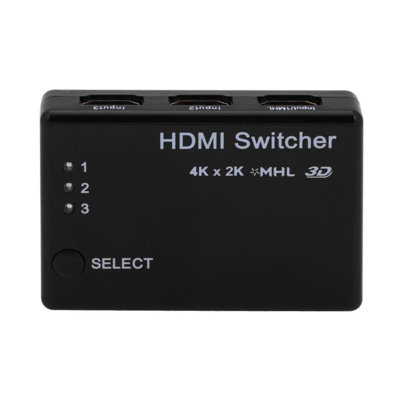 3 Port HDMI Switch Switcher HD 1080P 3 In 1 Out HDMI Splitter for XBOX 360 PS3 PS4 for HDTV Monitor Projector - ebowsos