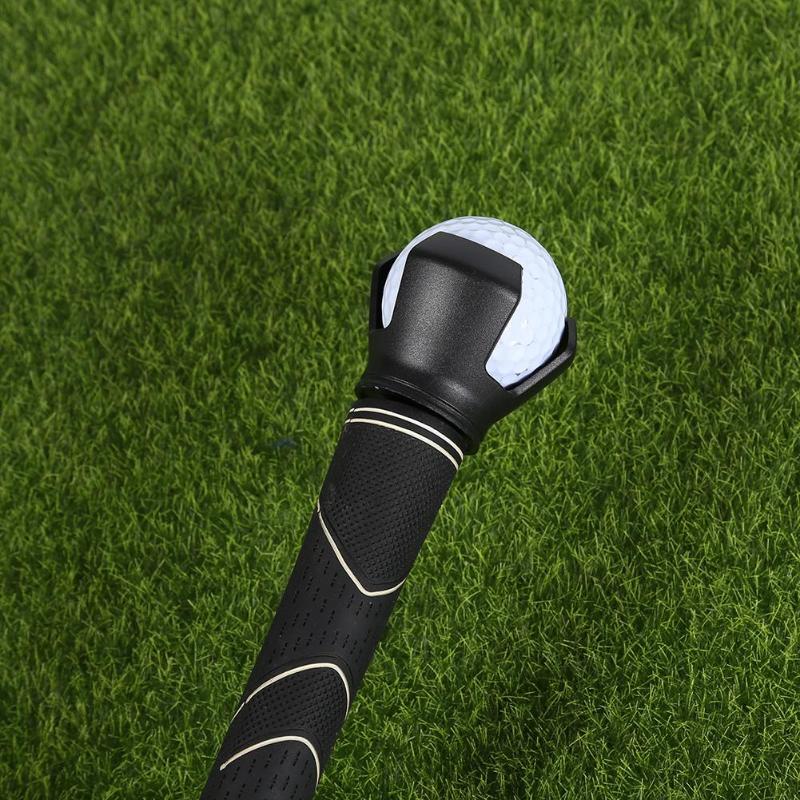 3-Prong Golf Ball Pick-up Tool Retriever Grabber Claw Sucker for Putter Grip Training Aid Golf Accessories-ebowsos