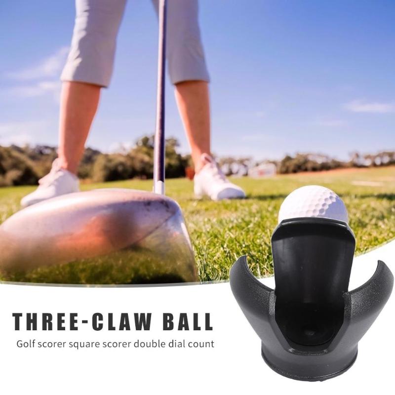 3-Prong Golf Ball Pick-up Tool Retriever Grabber Claw Sucker for Putter Grip Training Aid Golf Accessories-ebowsos